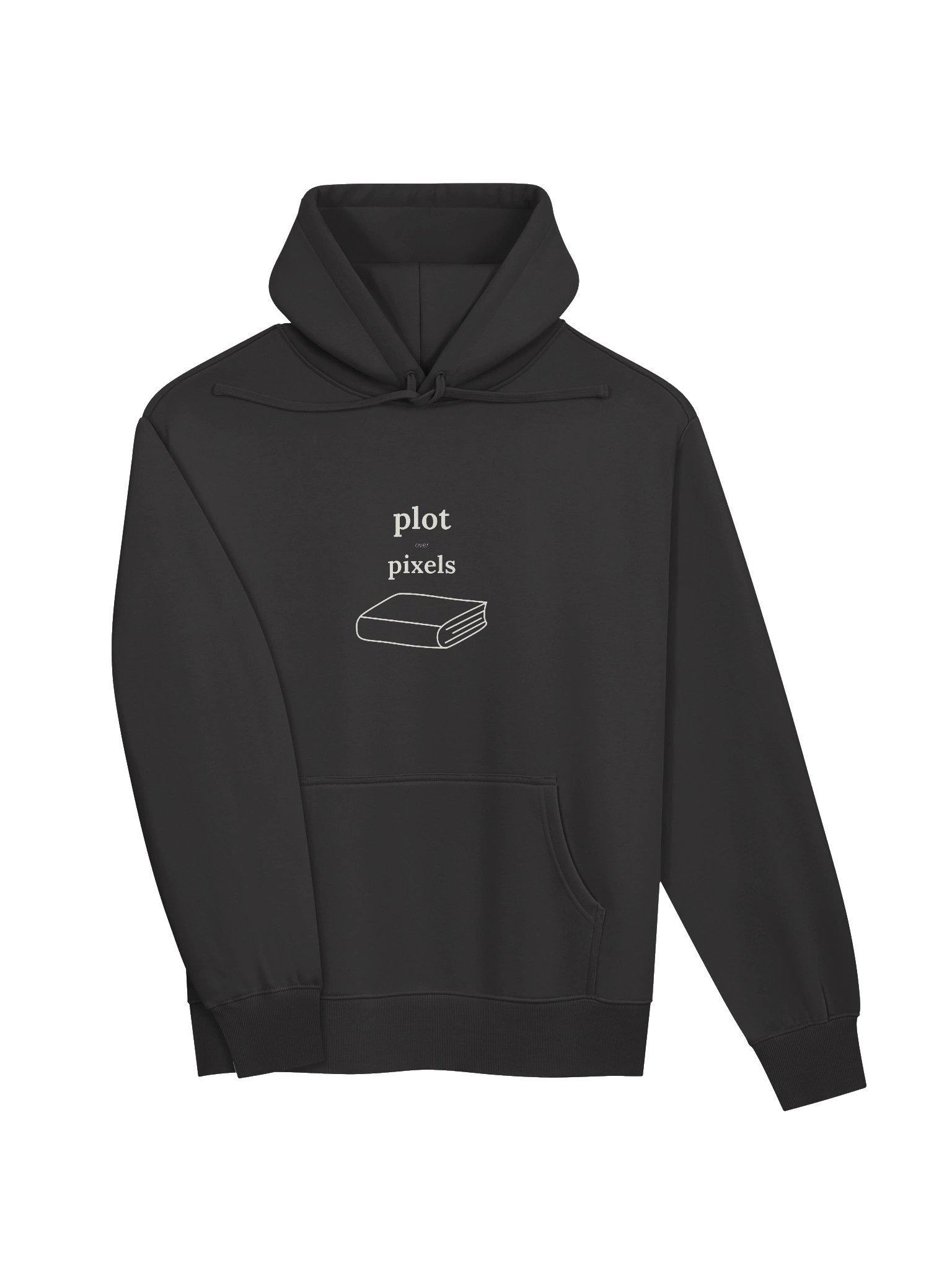 Plot Over Pixels Heavyweight Hoodie | Coal product image (3)