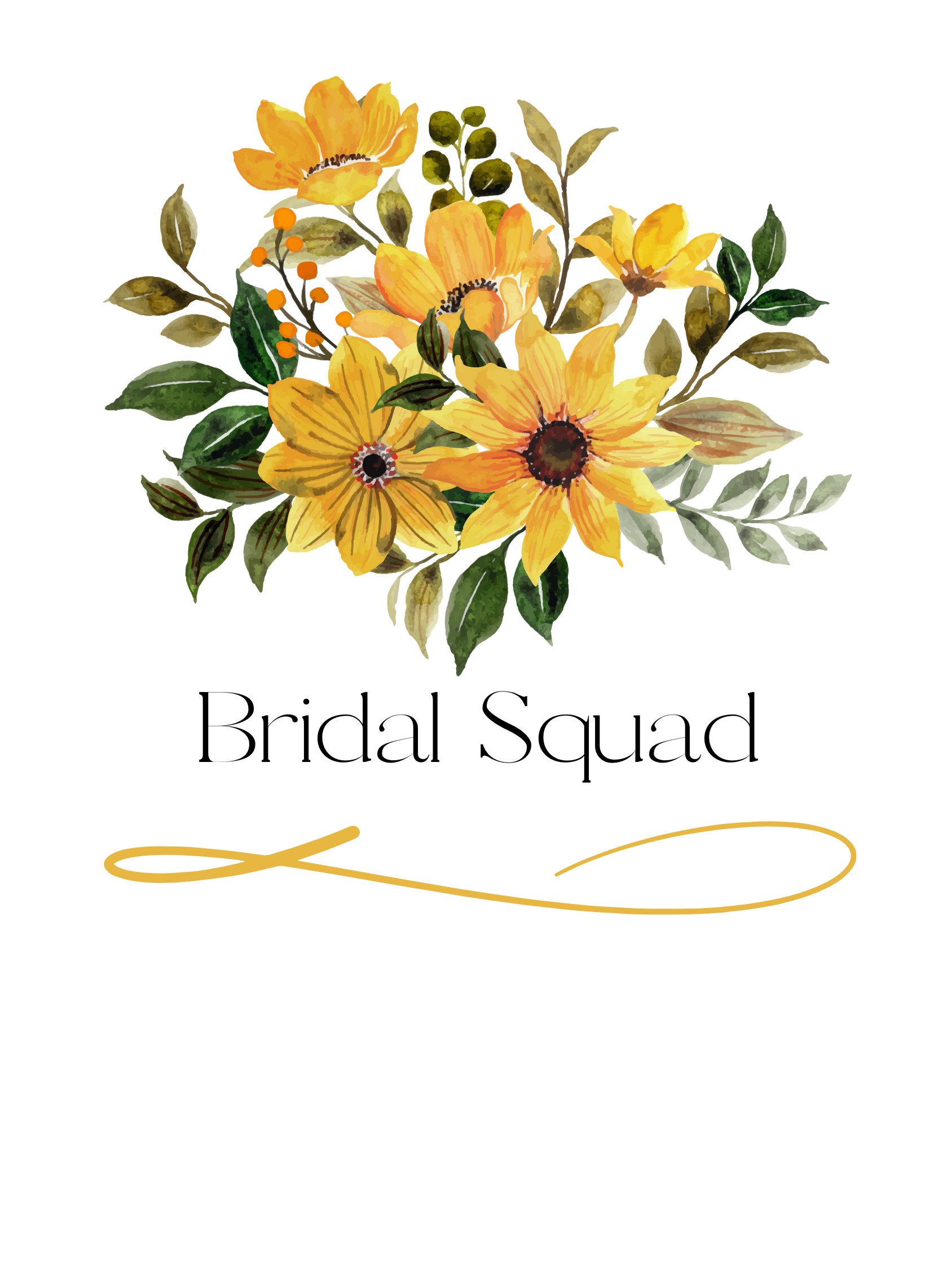 Bridal Squad 004 Yellow Field Flowers Floral Bliss Travel Mug product image (7)