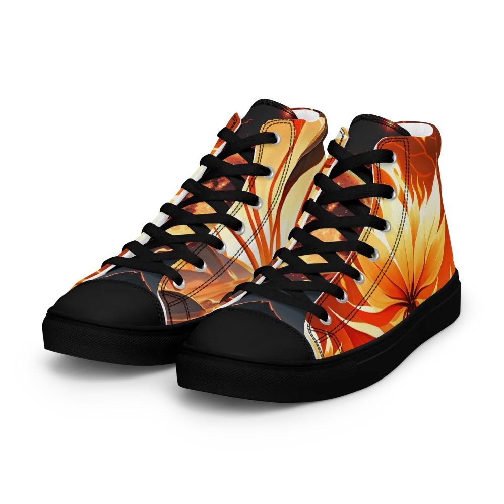 Floral Flame High Tops (Fire Element Inspired) product image (7)