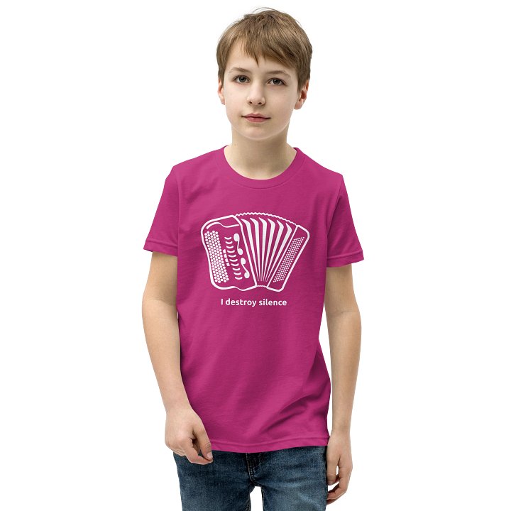 I destroy silence -nuorten t-paita / youth t-shirt product image (1)