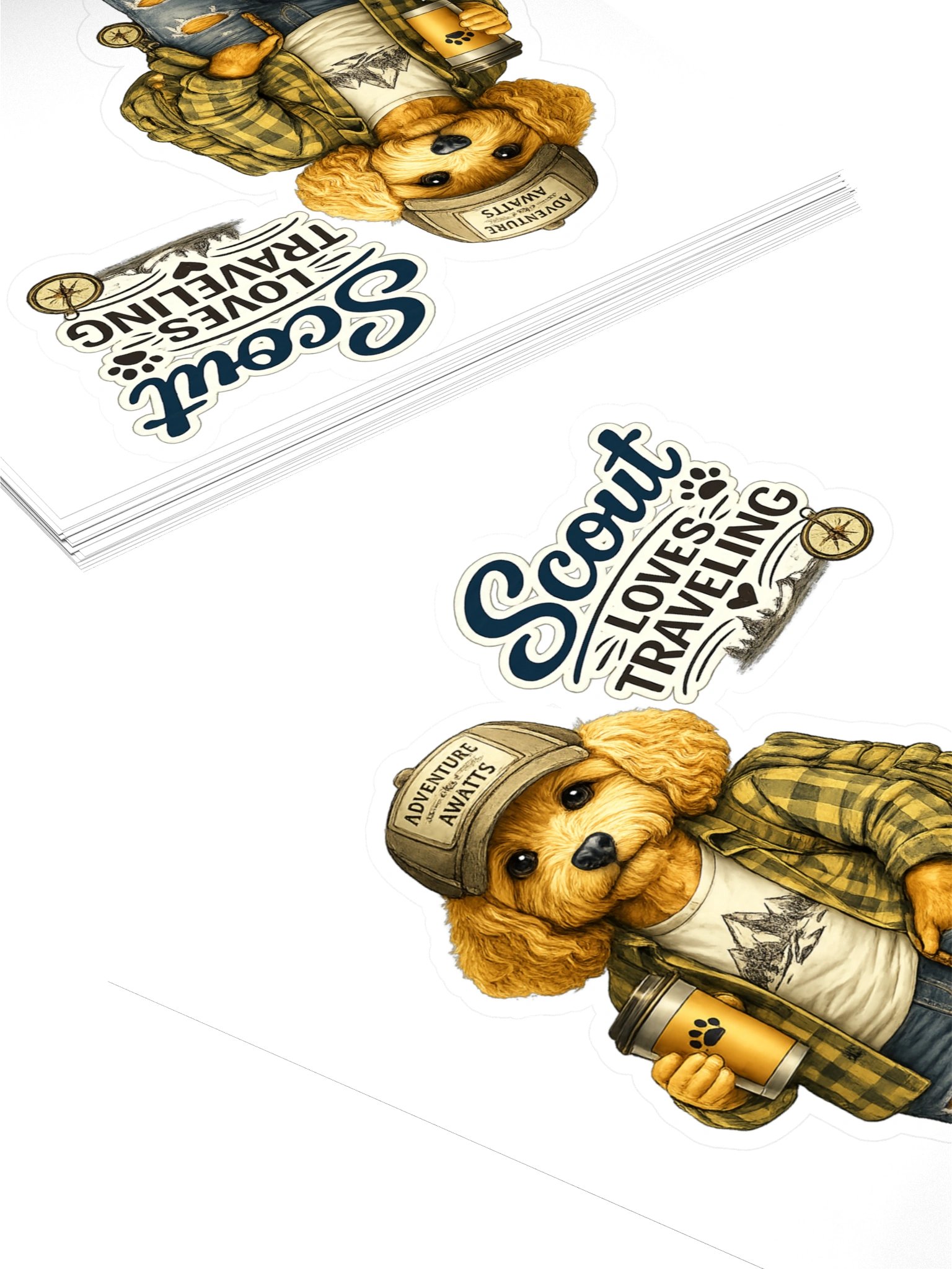 Scout Loves Traveling Kiss Cut Sticker product image (4)