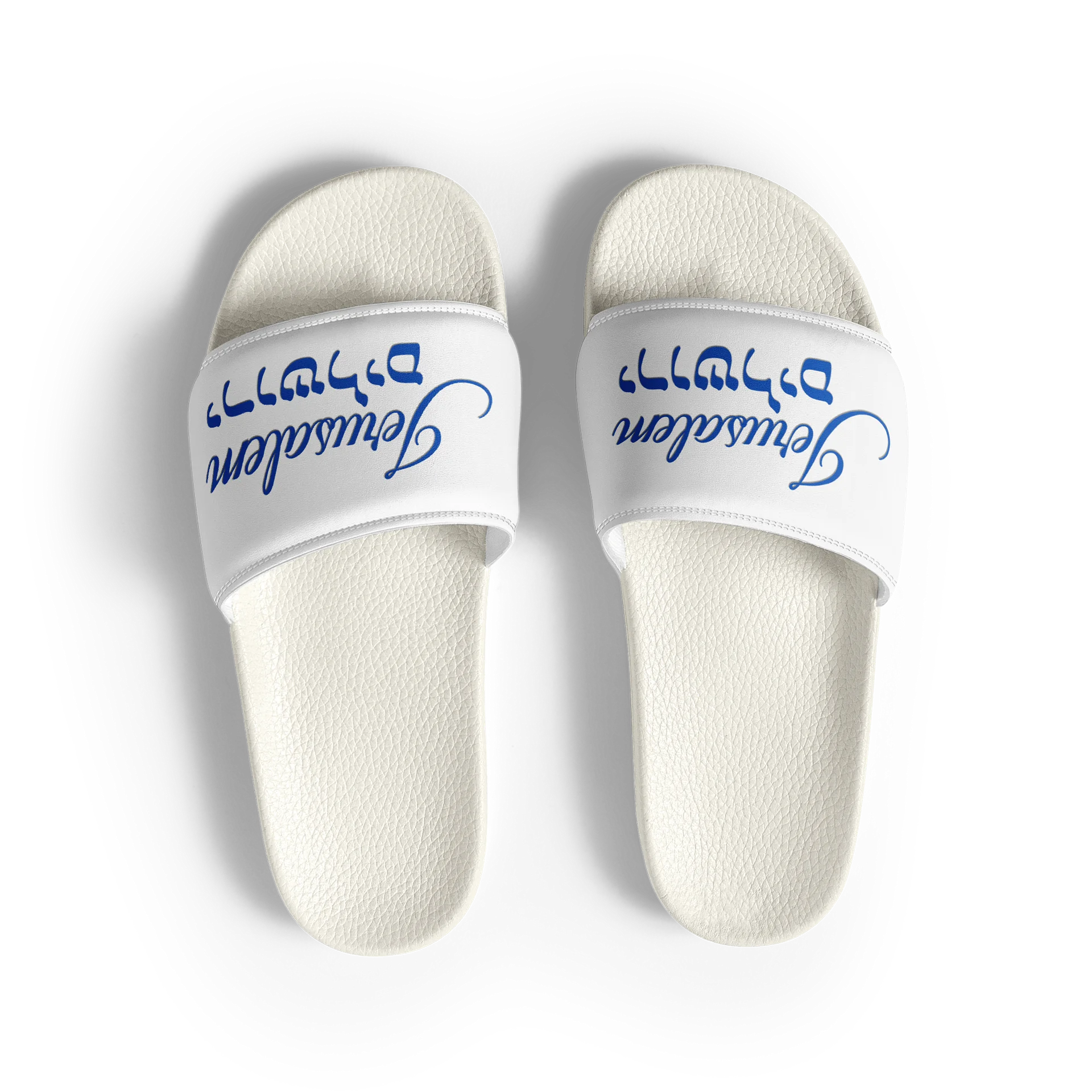 WOMEN'S JERUSALEM SLIDE SANDALS (Blue Letters) product image (4)