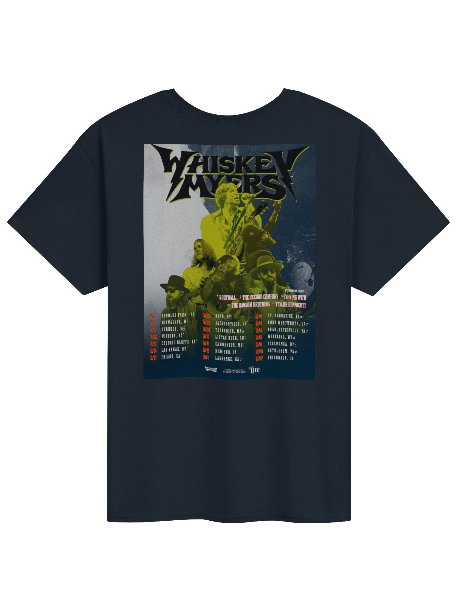 Whiskey Myers Southern Hospitality Tour 2026 Merch Tshirt product image (2)