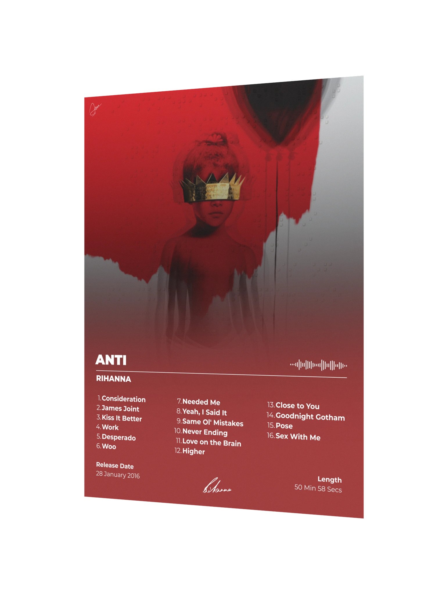 Rihanna ANTI Album Poster product image (4)