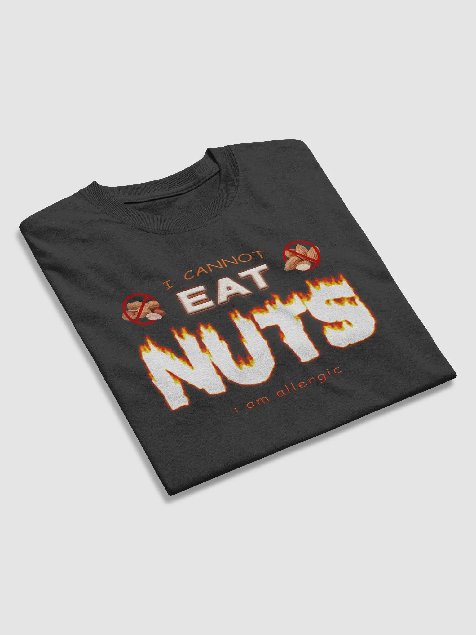 I cannot eat nuts (I'm allergic) T-shirt product image (8)
