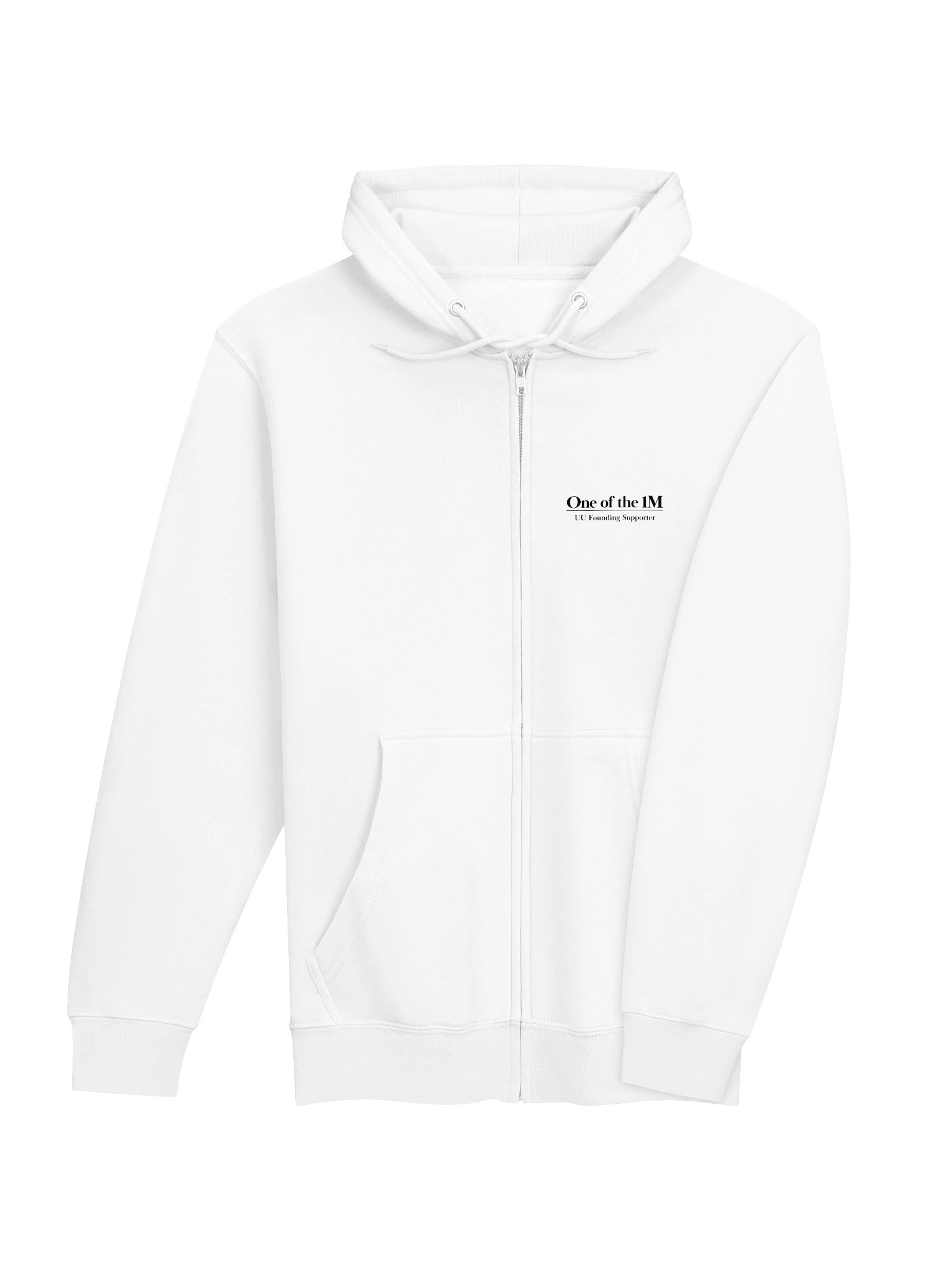 Zip-Up Hoodie White product image (4)