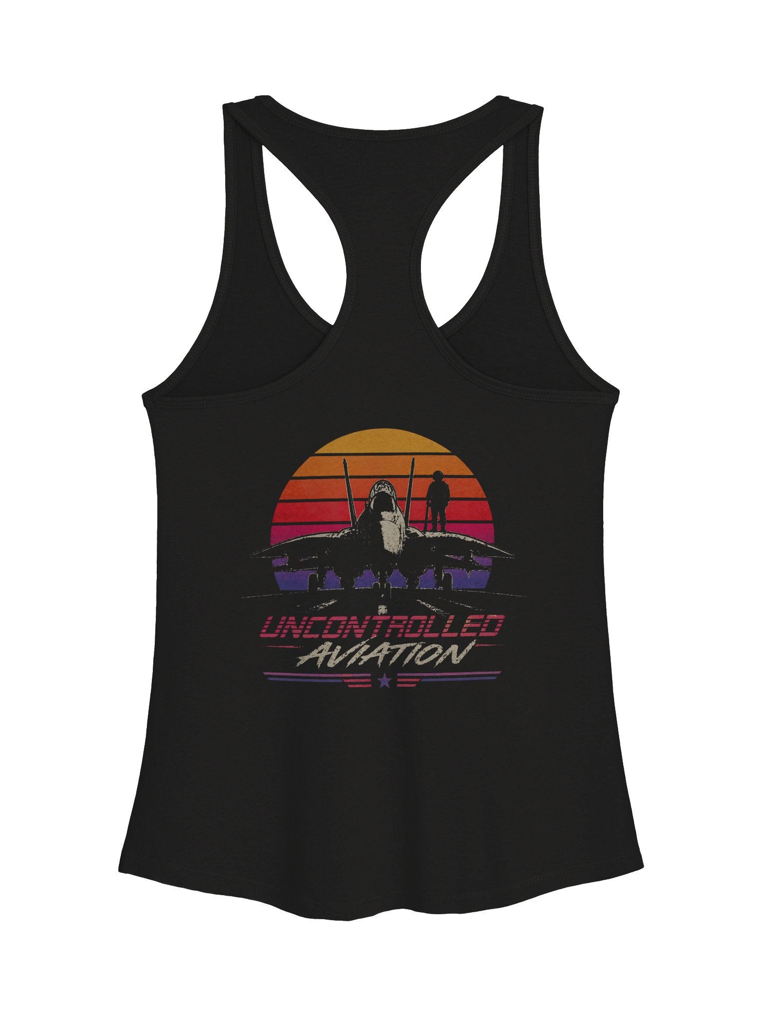 ANYTIME BABY! — F-14 TOMCAT — Women's Black Tank product image (2)