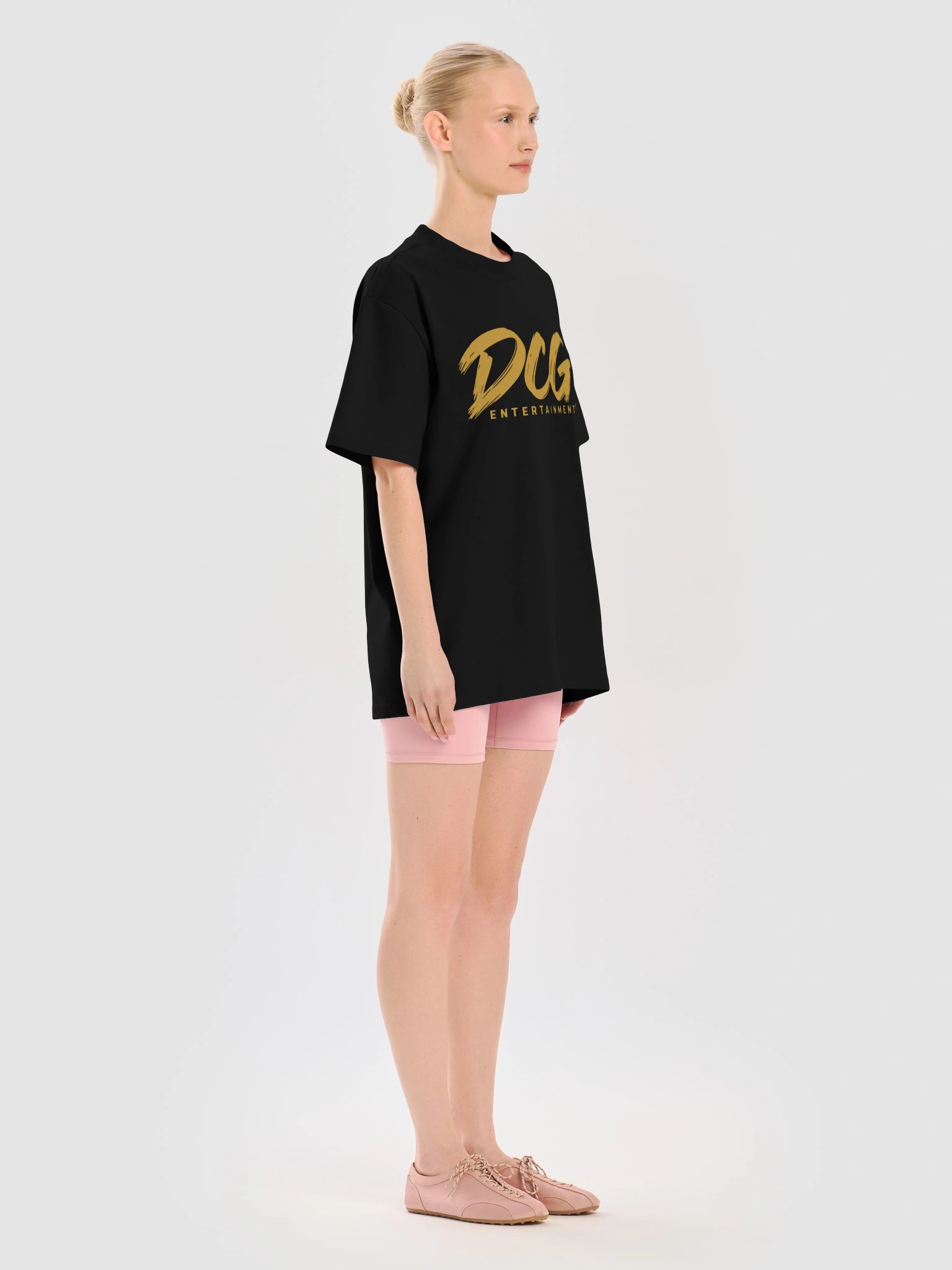 DCG Signature Heavyweight T-Shirt – Gold Logo on Black product image (11)