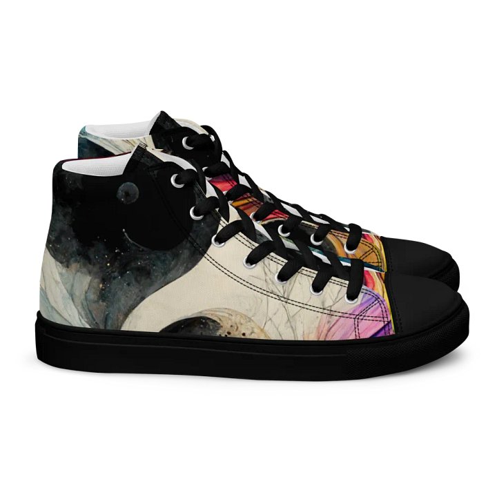 Celestial Swirl Women's canvas High Tops product image (2)