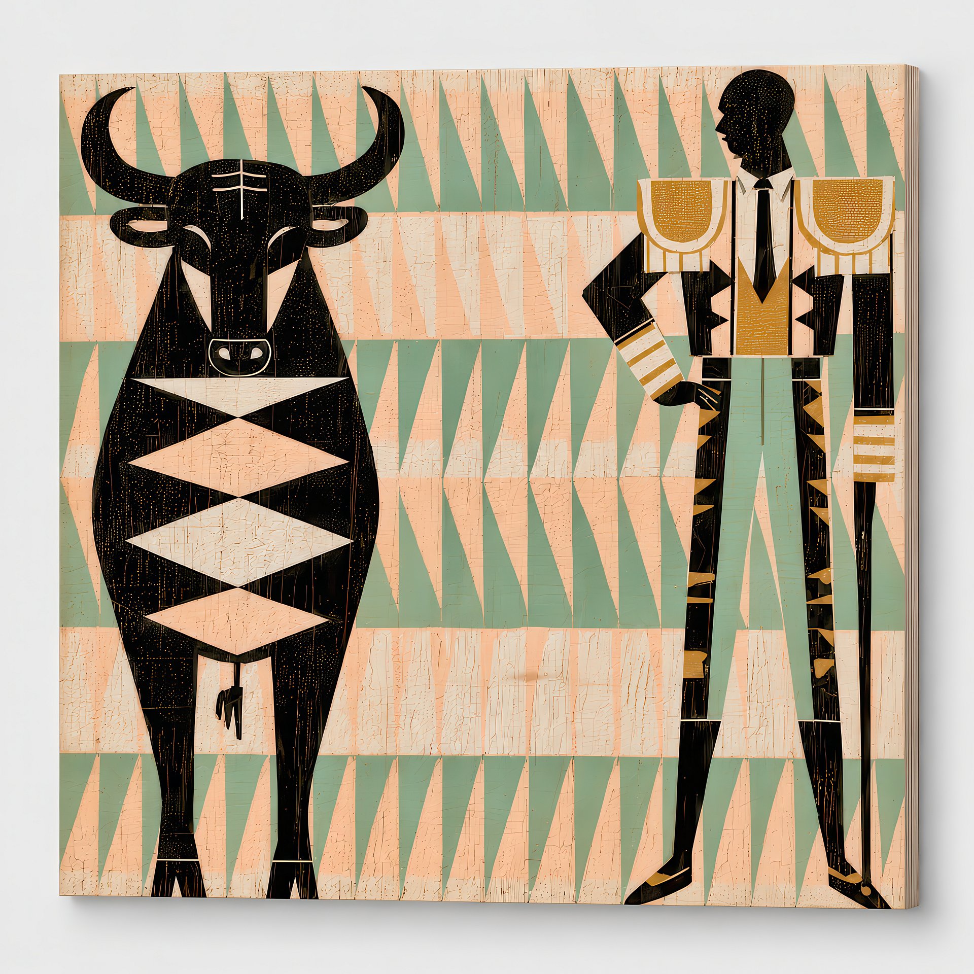 Birch Wood Folk Art | ¡Hablemos!| Wall Decor | 24x24″ (60x60 cm) product image (6)