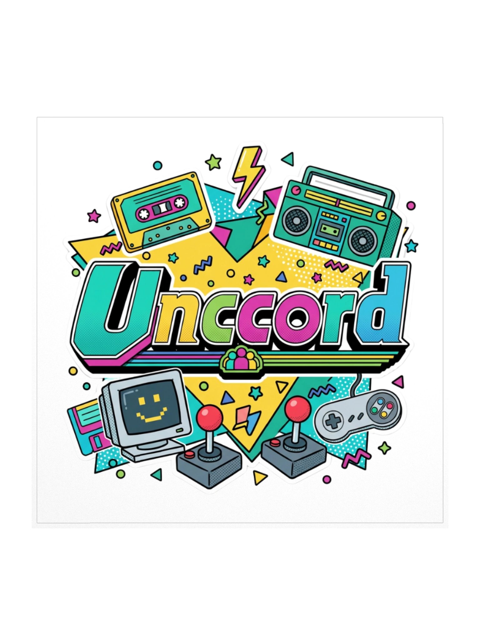 Uncord Retro Gaming Sticker product image (1)