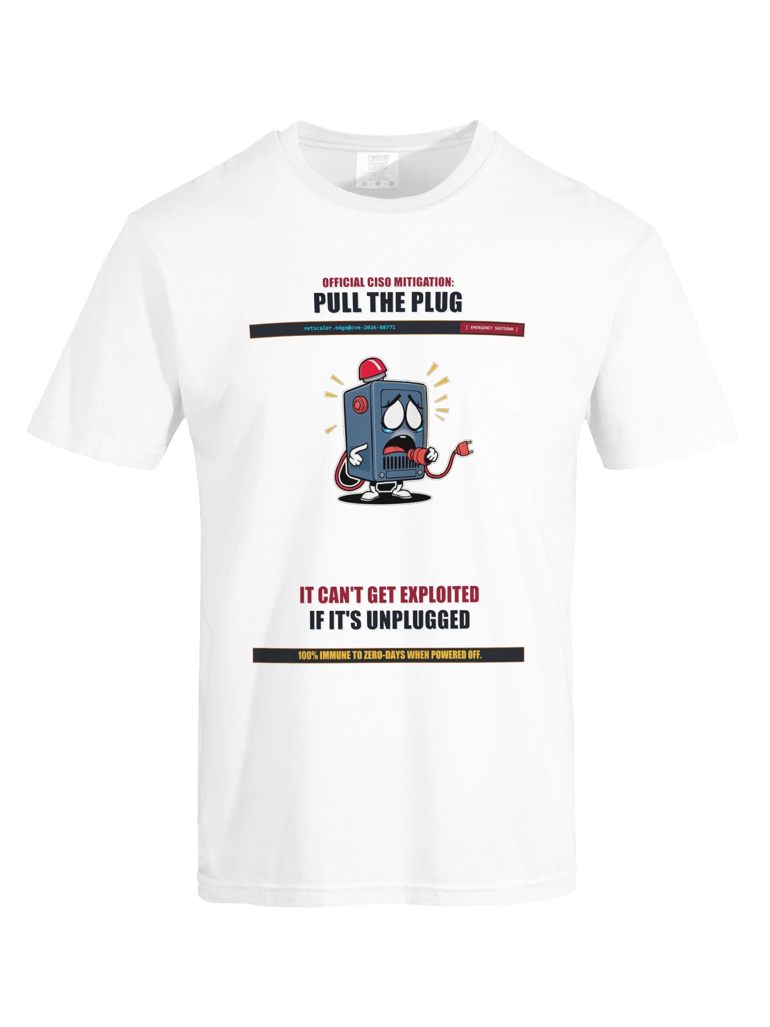 Citrix Emergency Mitigation: "Pull The Plug" Heavyweight Tee - Light product image (9)