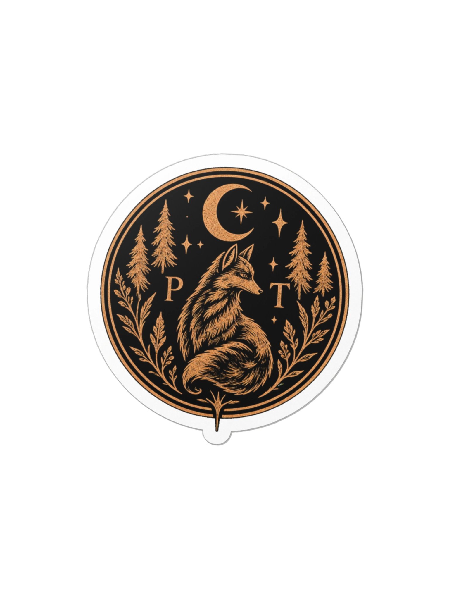 Fox Moon Crest Sticker product image (1)