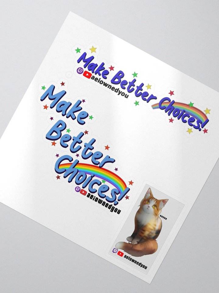 Make Better Choices Sticker Sheet product image (2)