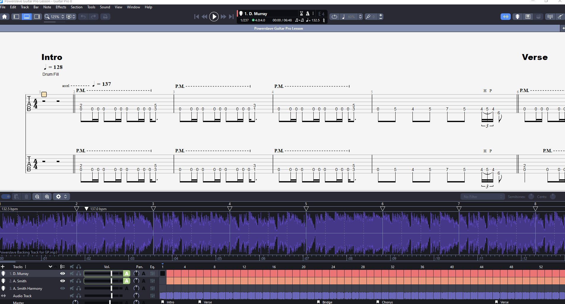 Powerslave PDF TAB + Backing Track MP3 product image (3)