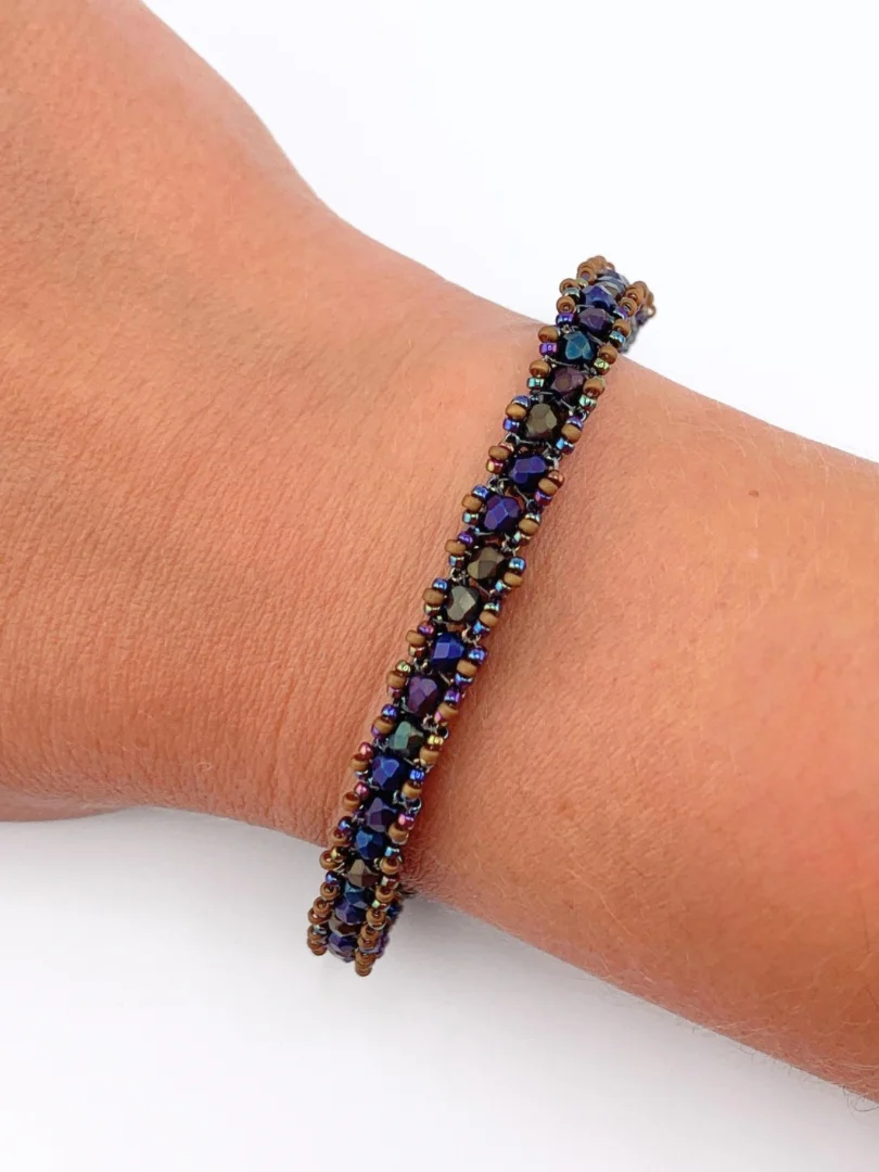 Beading Pattern - 3mm Fire-Polished Tennis Bracelet product image (4)