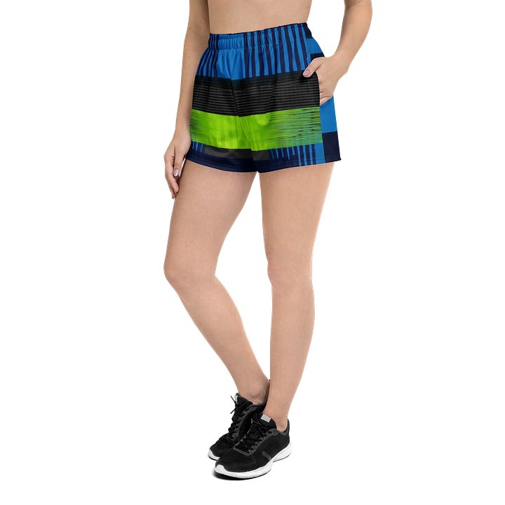 Neon Geo Mirror Athletic Shorts product image (2)
