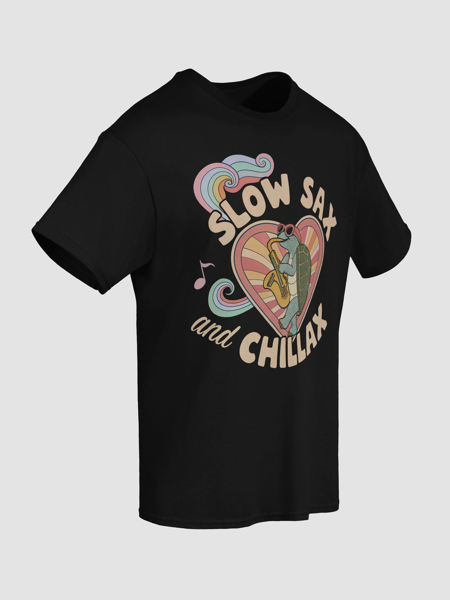 Slow Sax and Chillax Turtle T-Shirt product image (6)