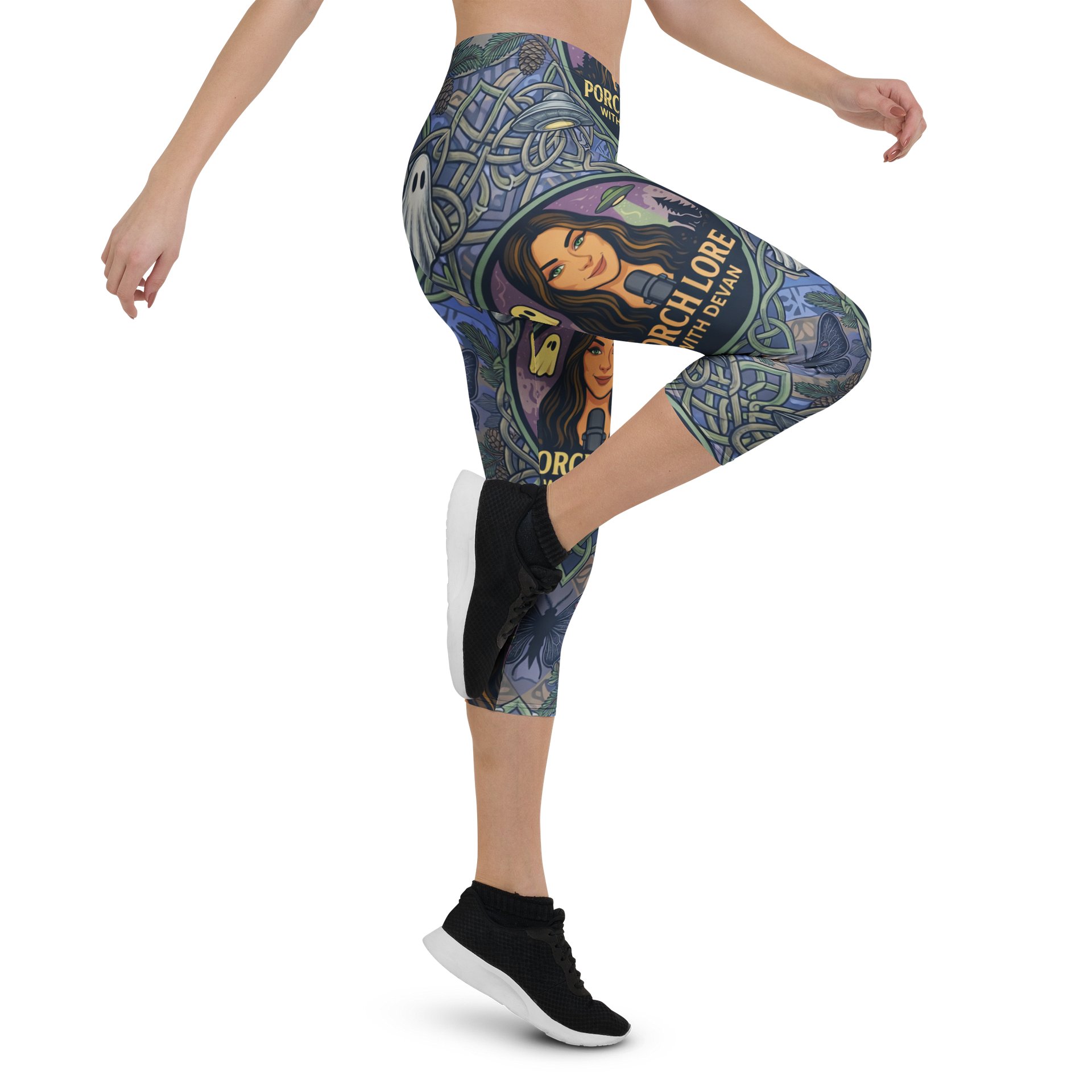 PORCH LORE DEVAN PERIWINKLE MOTH LEGGINGS product image (4)