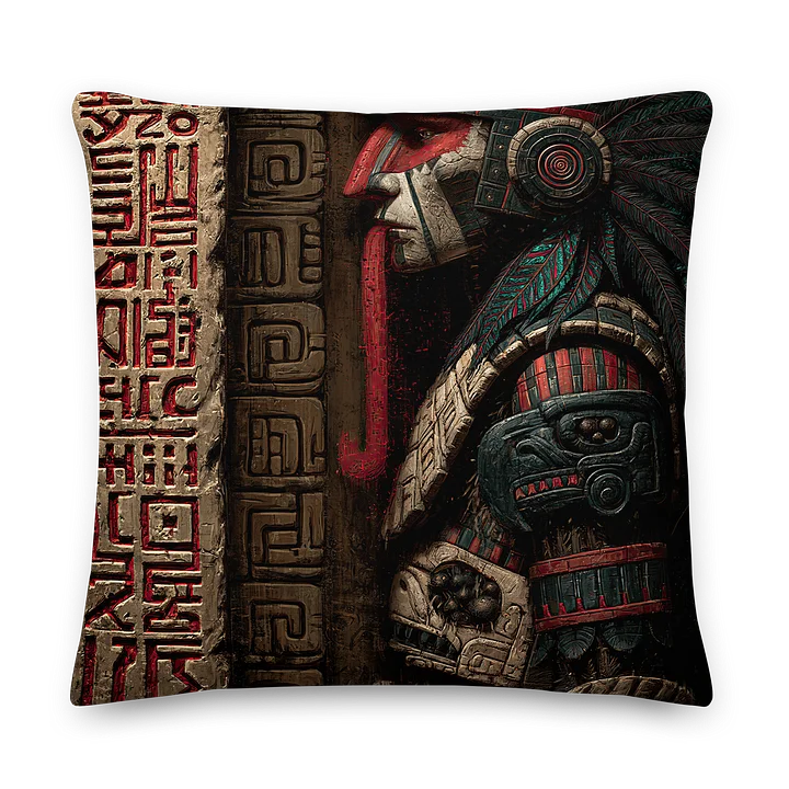 Codex Guardian I — Ancient Transmission Warrior Cushion Cover 22x22 product image (1)