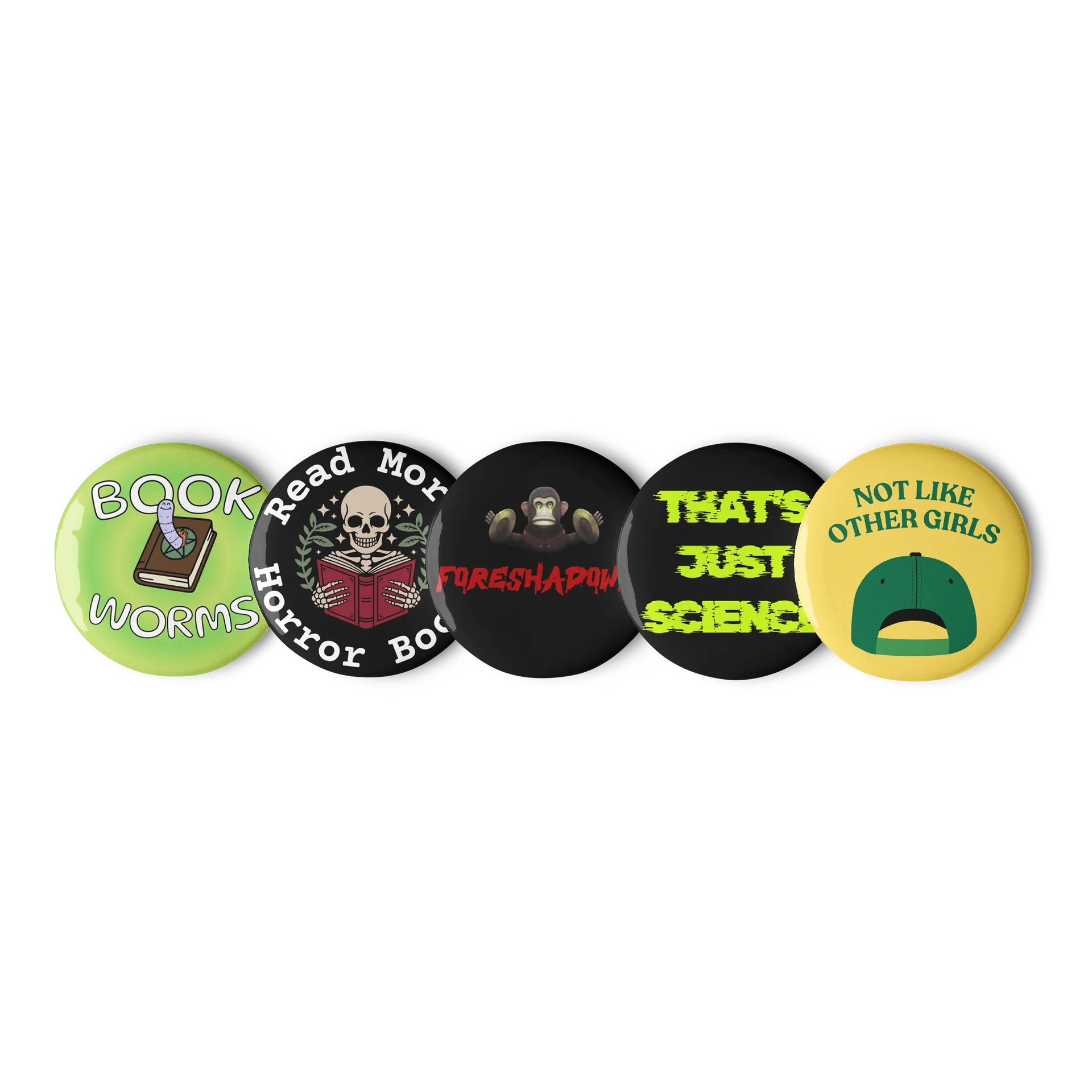 Book Worm Pin Set product image (1)