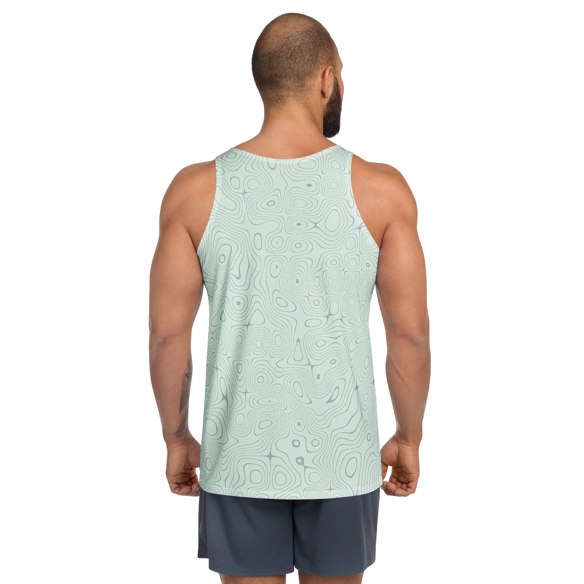 Topo Run Map Tank — Endure in Faith product image (4)