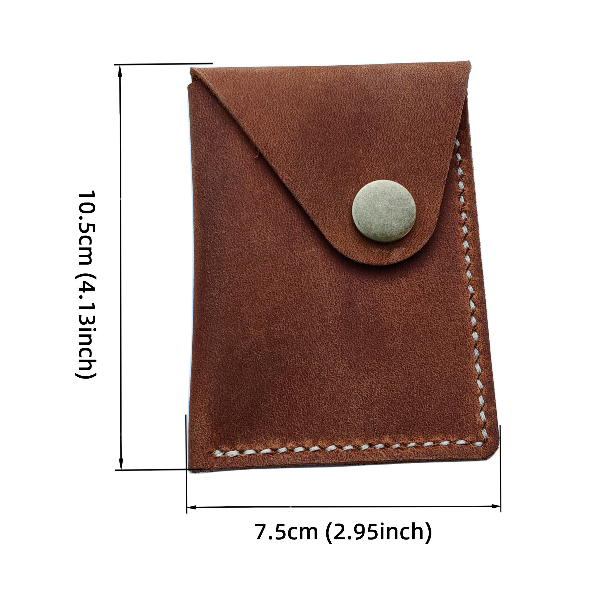 MEEBOY Handmade Slim Leather Business Card Holder, Minimalist Credit Card Wallet for Men and Women product image (2)