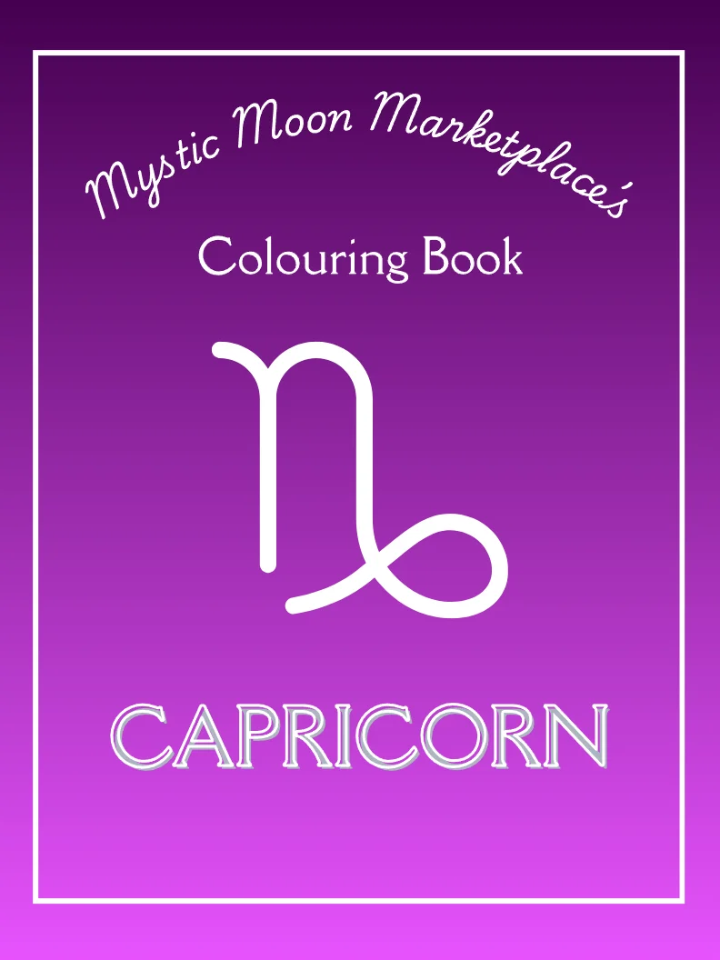 Capricorn Colouring Book for Adults | 20 Grounded Zodiac & Astrology Colouring Pages for Stress Relief product image (1)