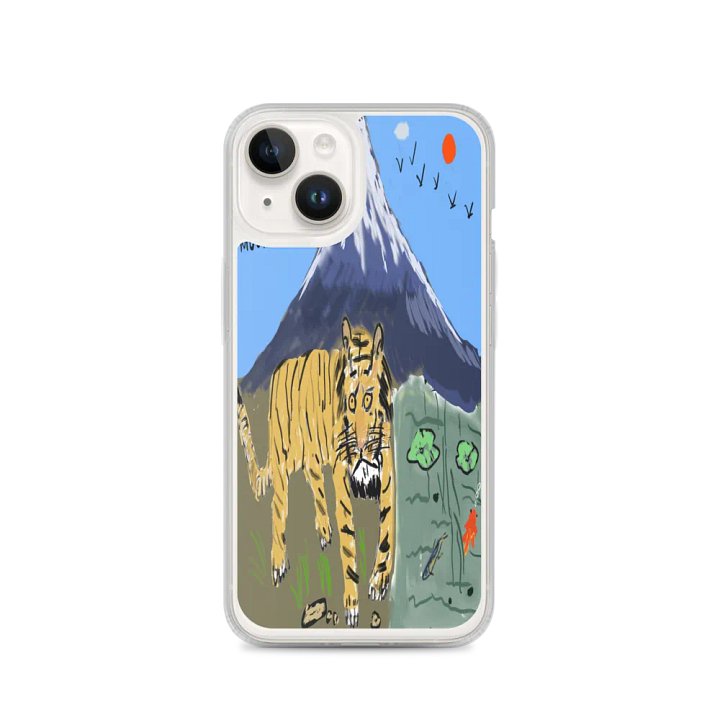 MagSafe® Clear Case for iPhone®： tiger and mountain product image (4)