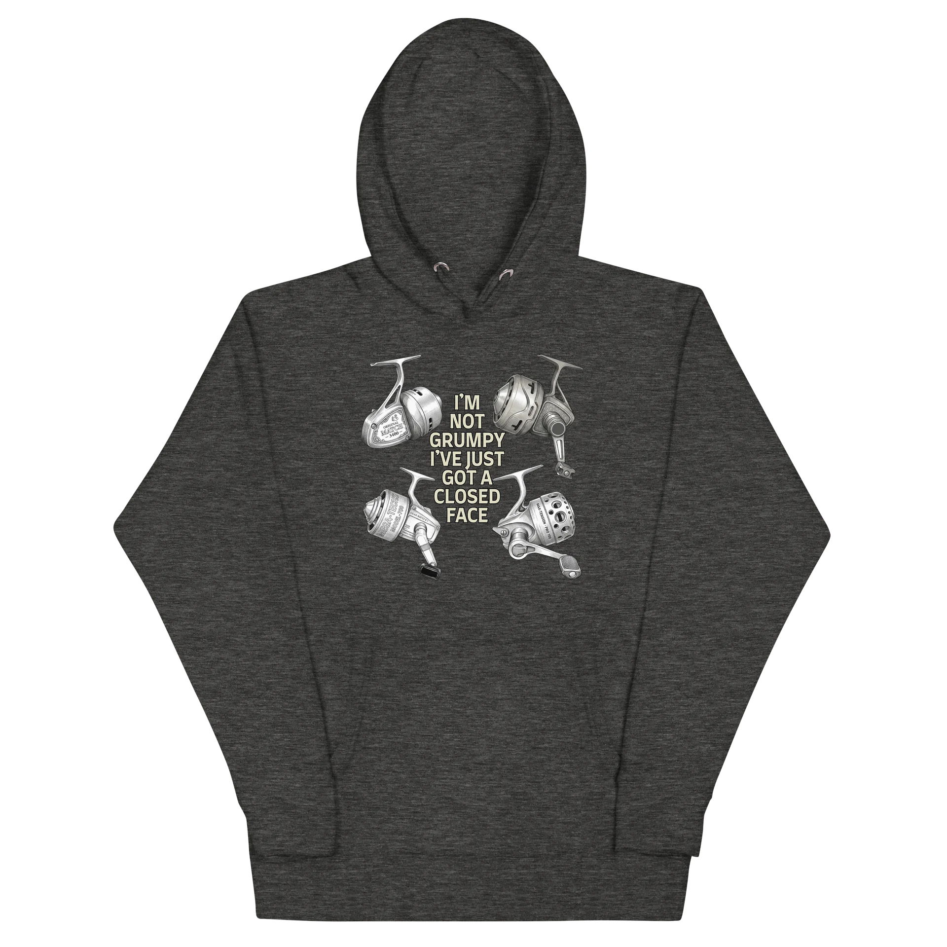 "I'M NOT GRUMPY" CLOSED FACE REEL Hoodie product image (16)