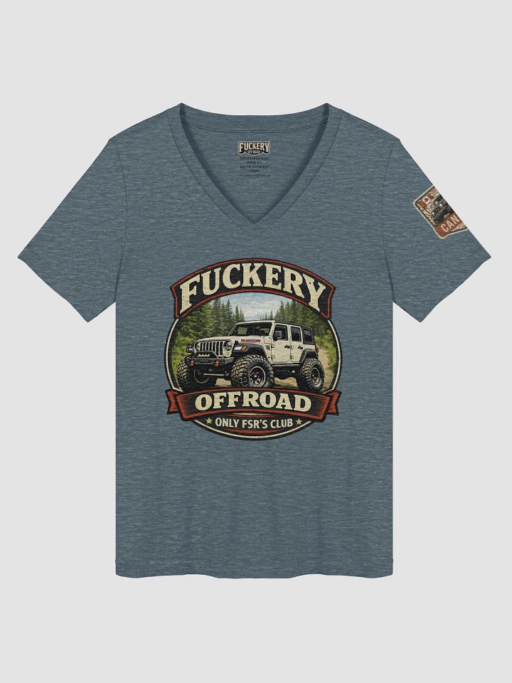 Woman t-shirt with Only FSRs Club with Jeep Wrangler 4DR product image (1)