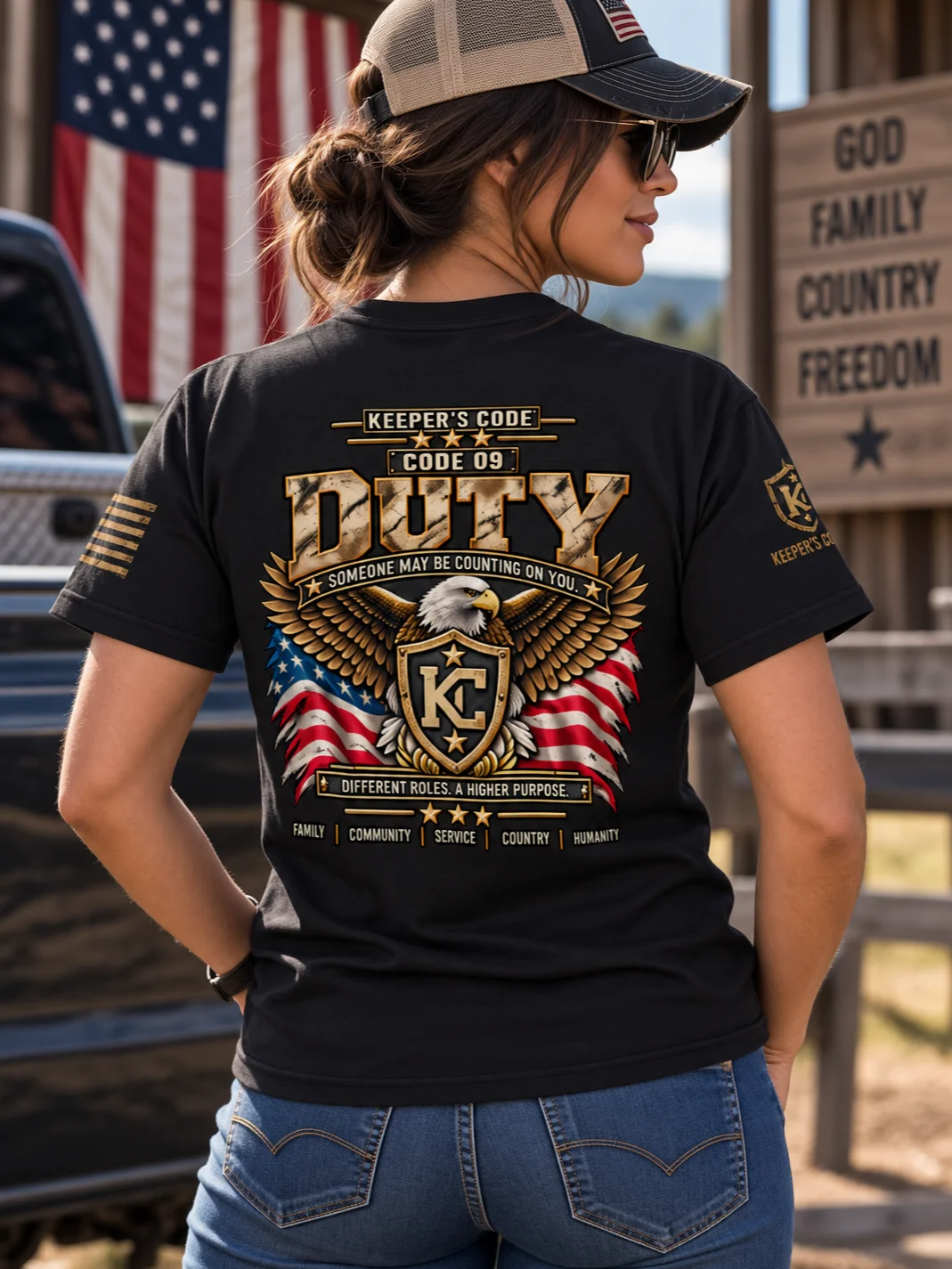 Keeper’s Code™ Women’s CODE 09 Duty Higher Purpose T-Shirt product image (2)