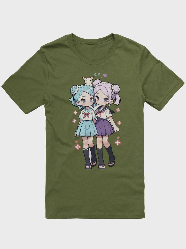 Anime School Girls Graphic Tee product image (5)