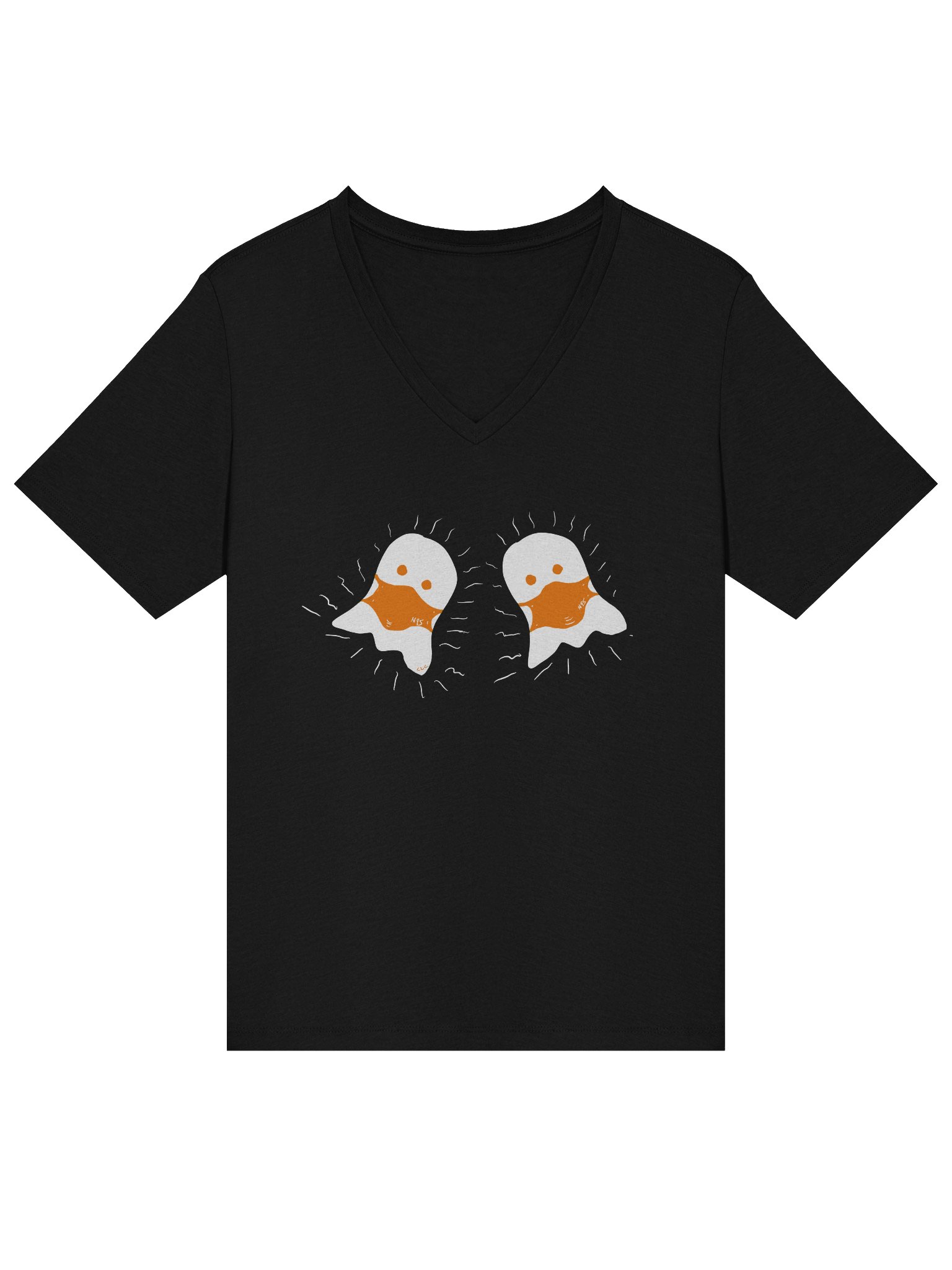Boo! Masked duo v-neck tee product image (13)