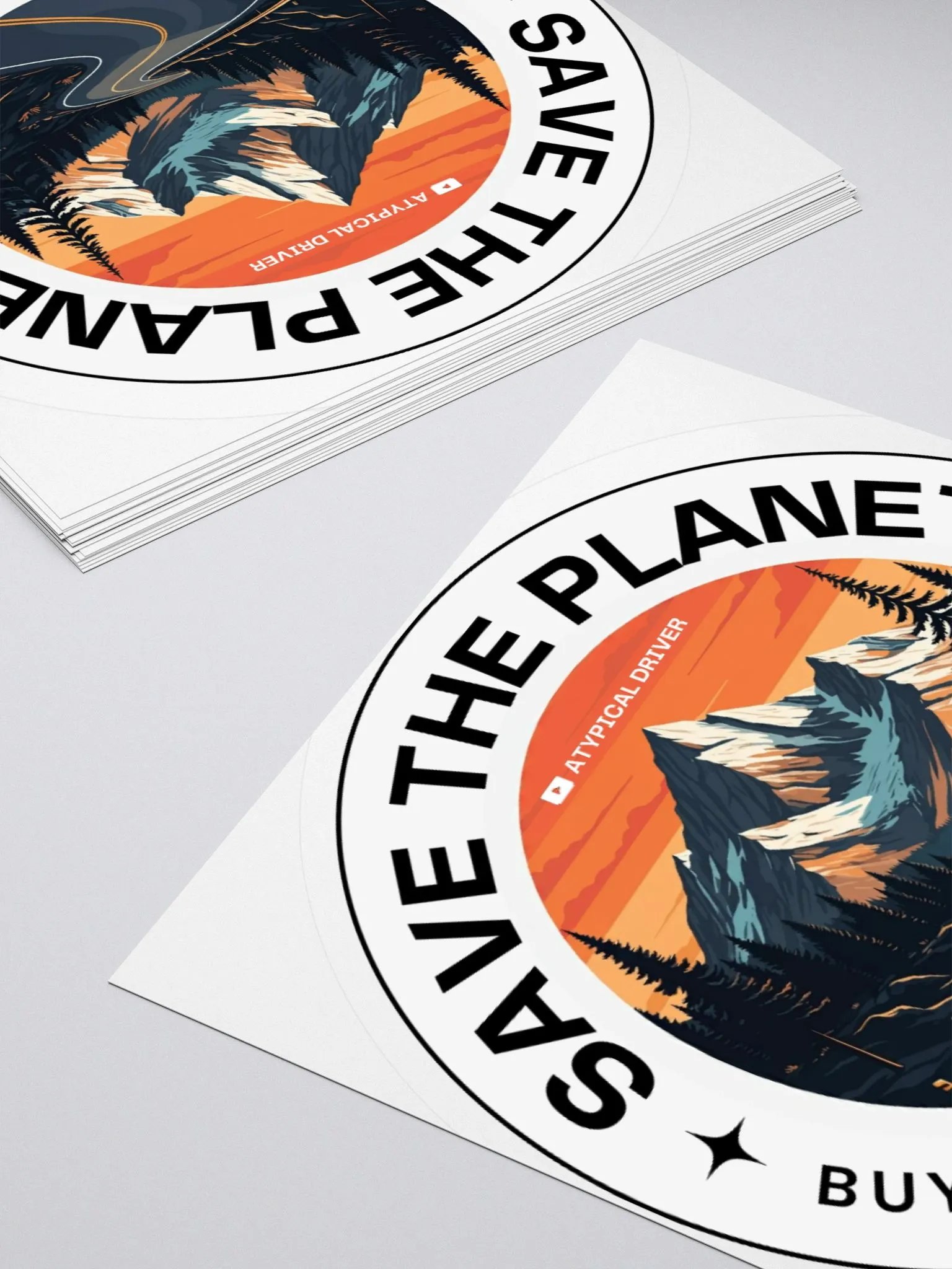 Save the Planet, Drive Old Cars 3" Sticker product image (3)