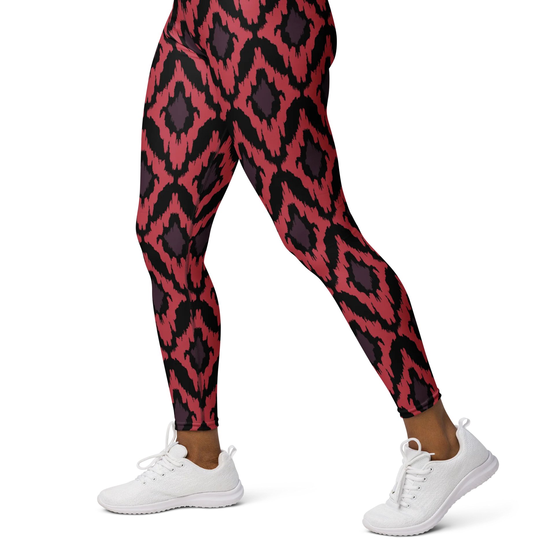 Vibrant Aztec Pattern High-Waisted Yoga Leggings product image (3)