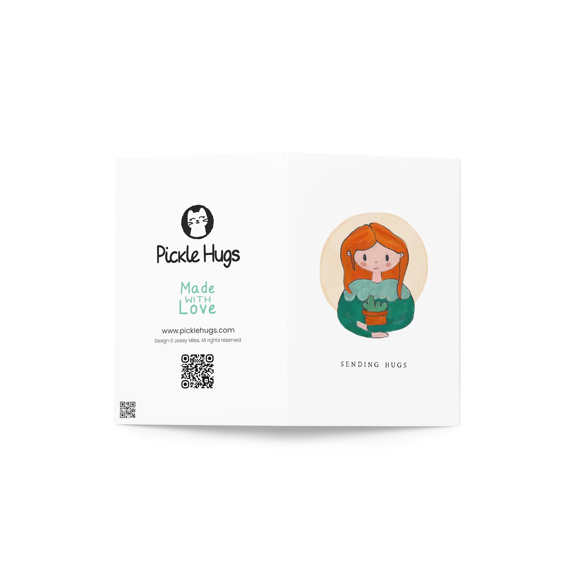 Sending Hugs Plant Hugging Lady Card product image (3)
