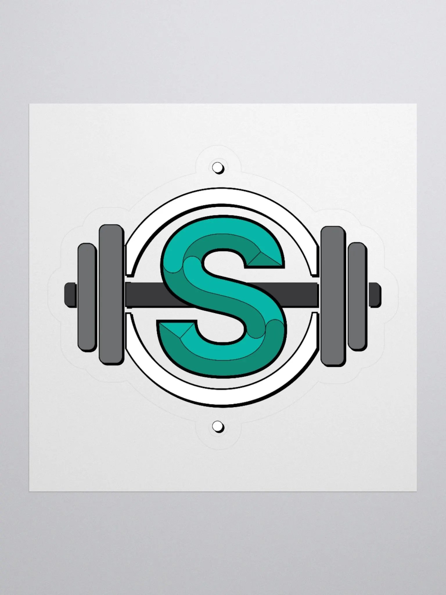 Dumbbell Logo Sticker product image (1)