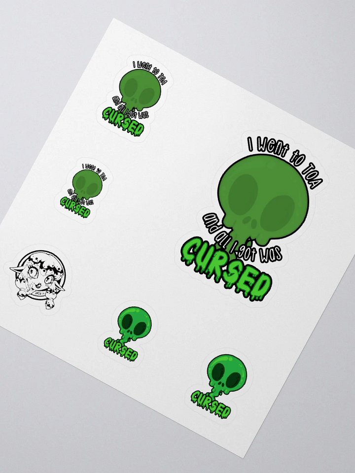 All I Got Was Cursed - Hunter - Sticker Sheet product image (2)