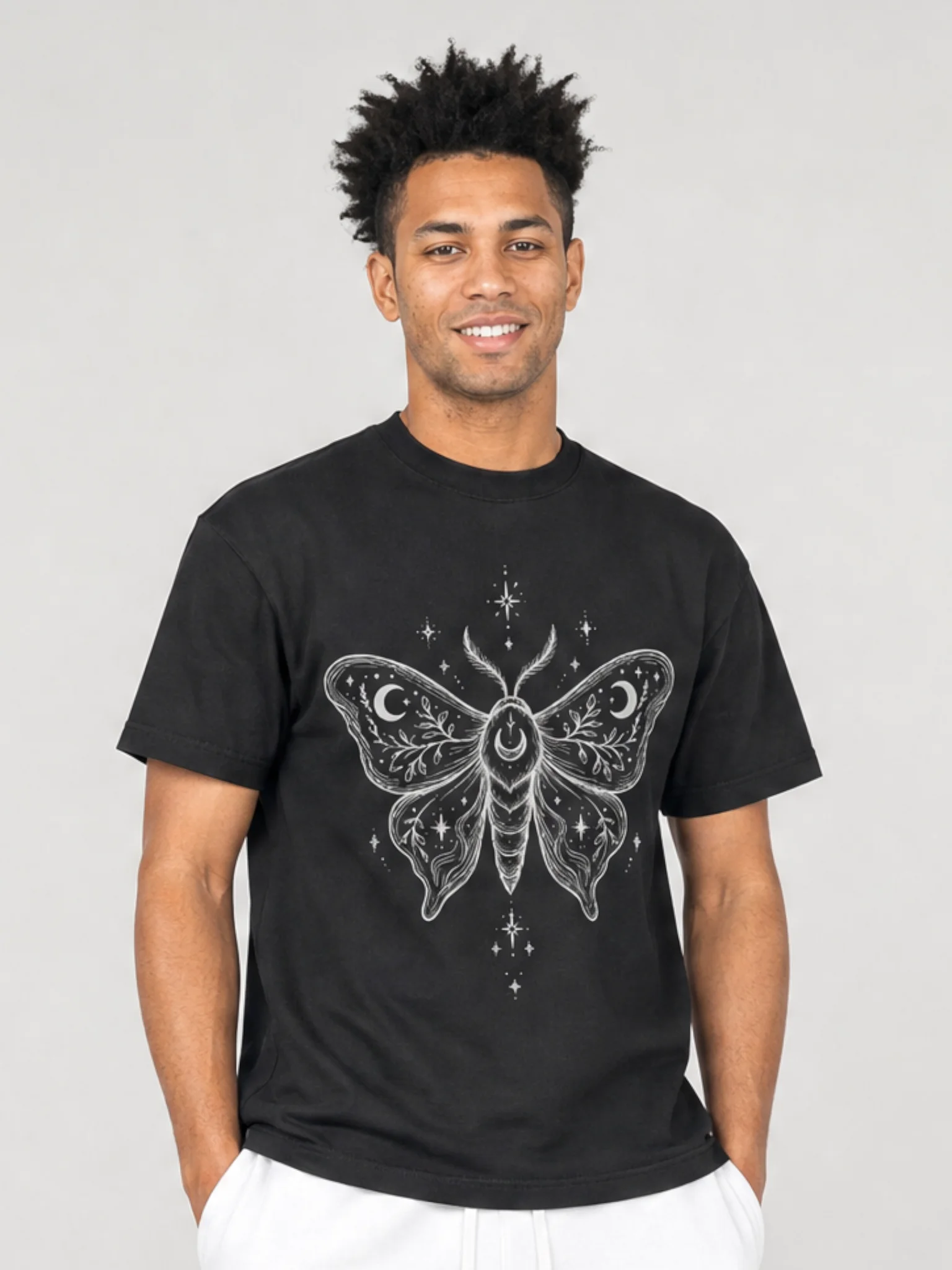 Celestial Moth Graphic T-Shirt product image (1)