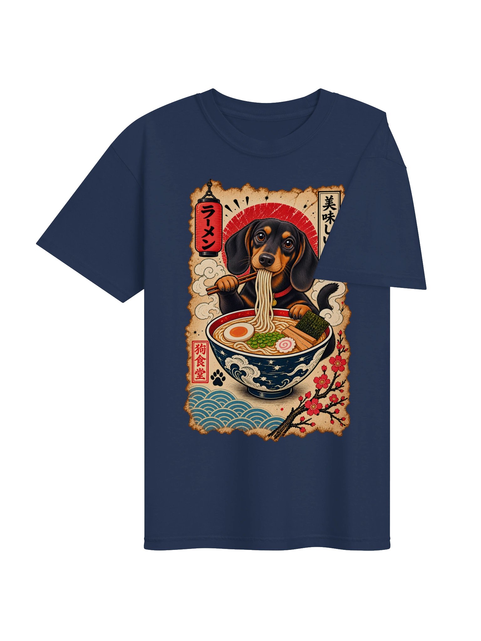 Japanese Ramen Dachshund Tee product image (4)