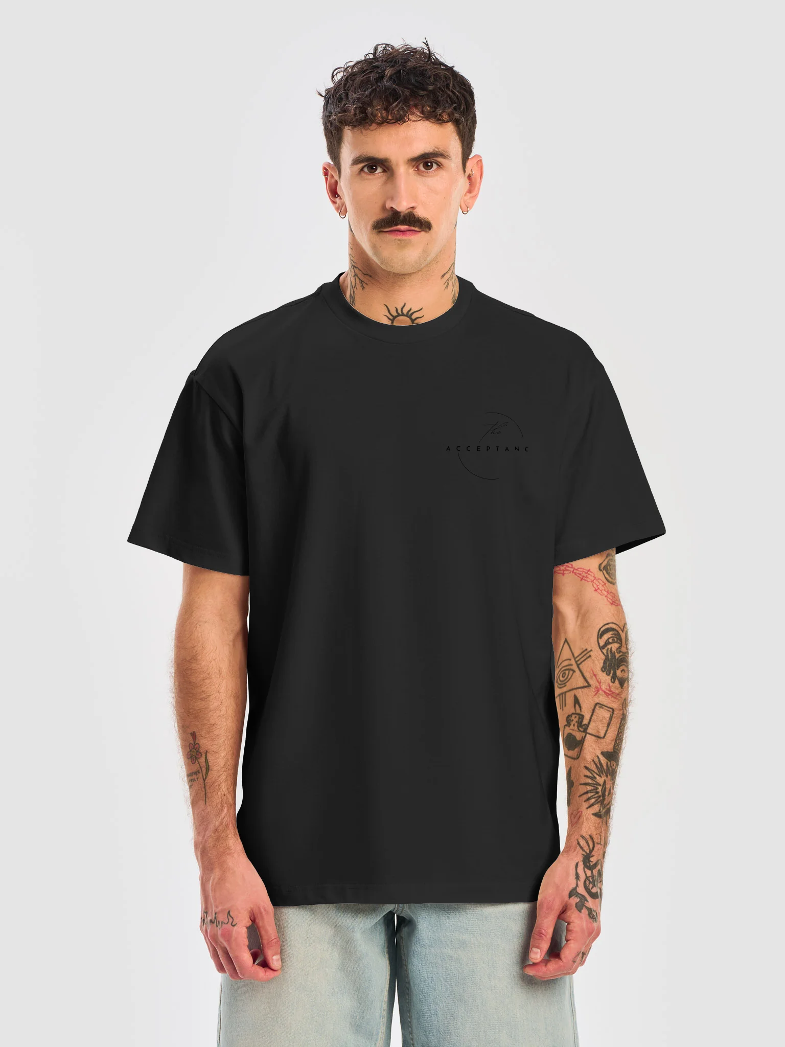 Acceptance - Minimal Black Geometric Box Tee product image (10)