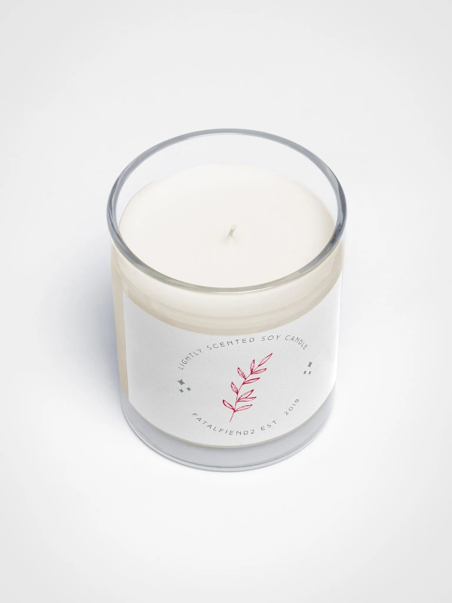 Lightly scented soy candle product image (3)