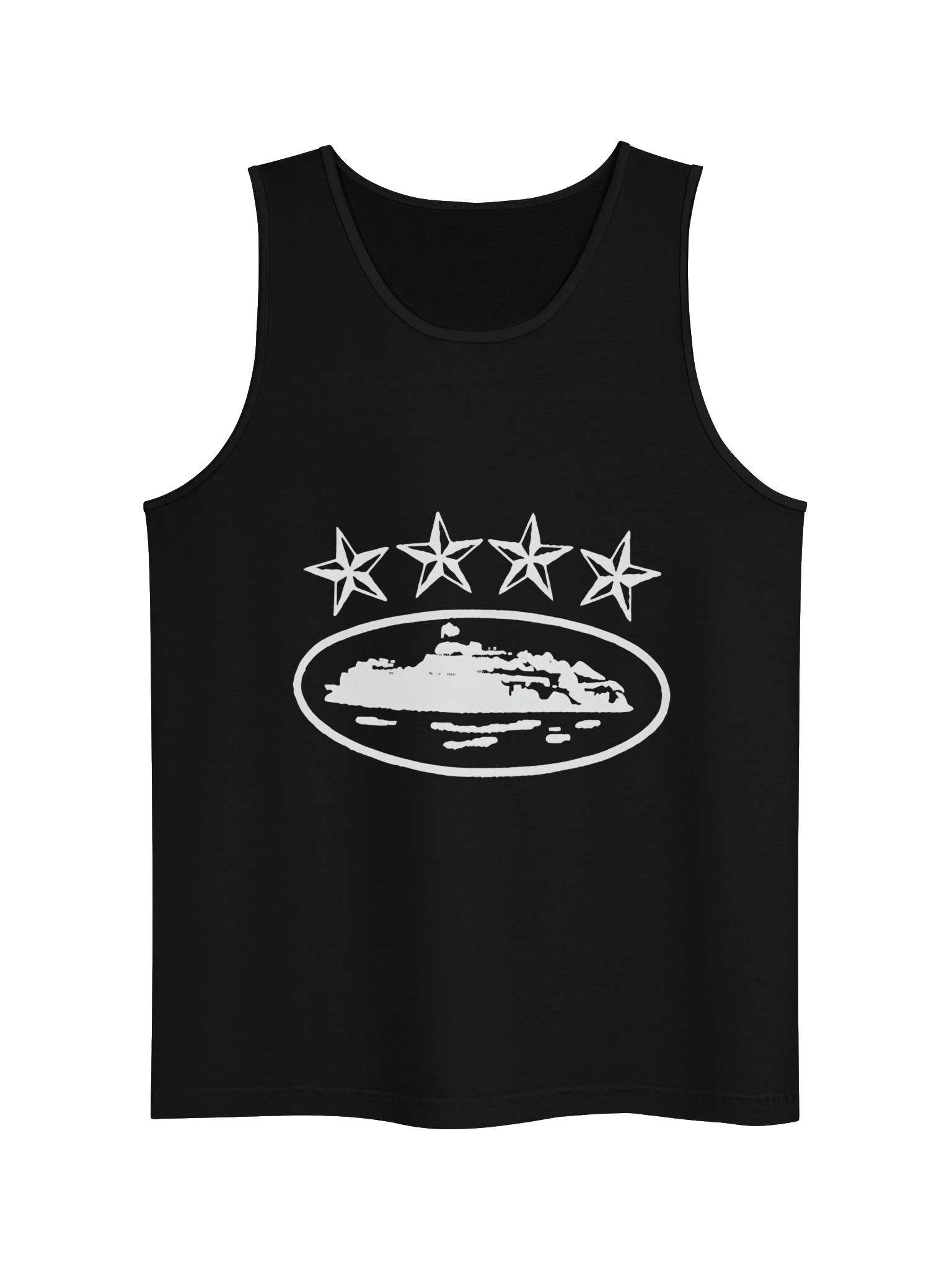 Corteiz 4Starz Alcatraz Tank Top Black product image (1)