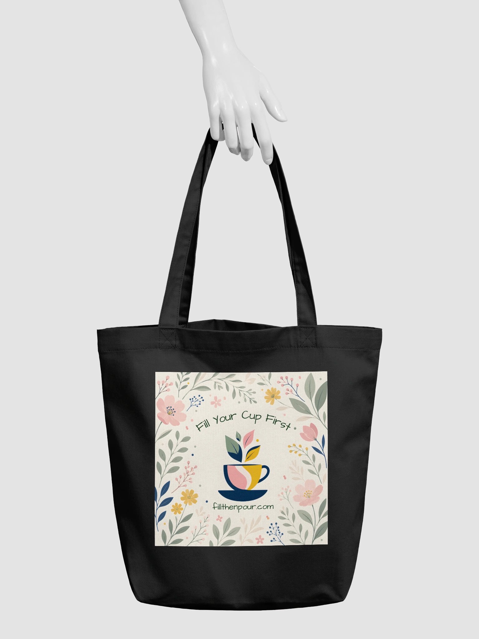 Fill Your Cup First Floral Tote product image (3)