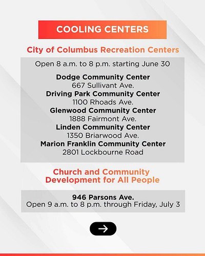 Shout out to @scott_markham79 with this info. Thank you friend!!

The Extreme Heat Warning continues here in Columbus, Ohio, ...