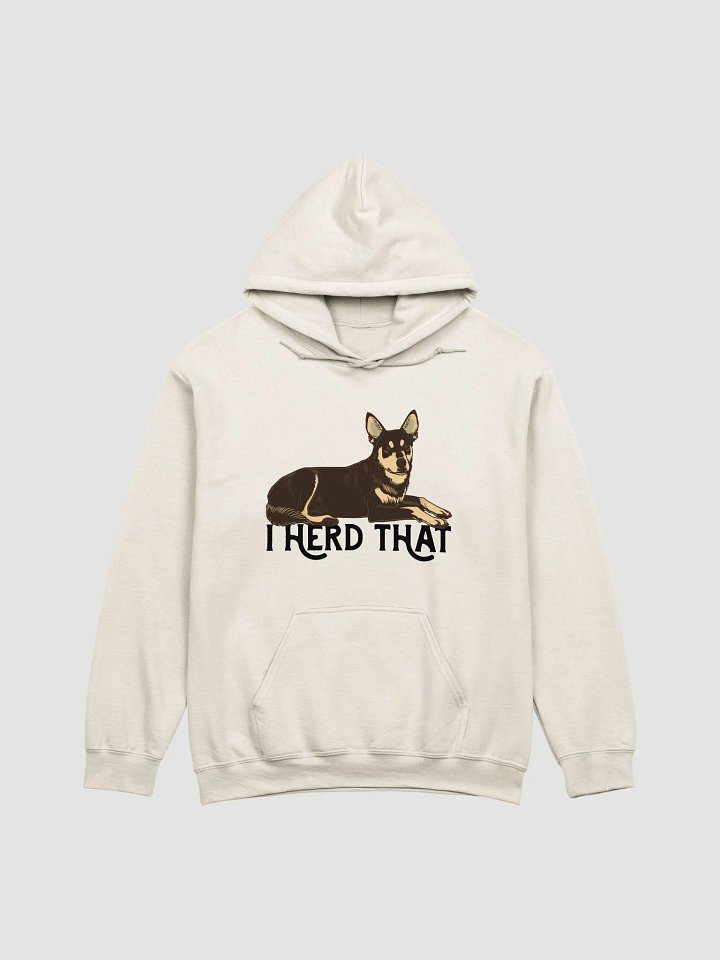 I Herd That Hooded Sweatshirt | Funny Australian Kelpie (Brown) Hoodie for Herding Dog Owners product image (1)
