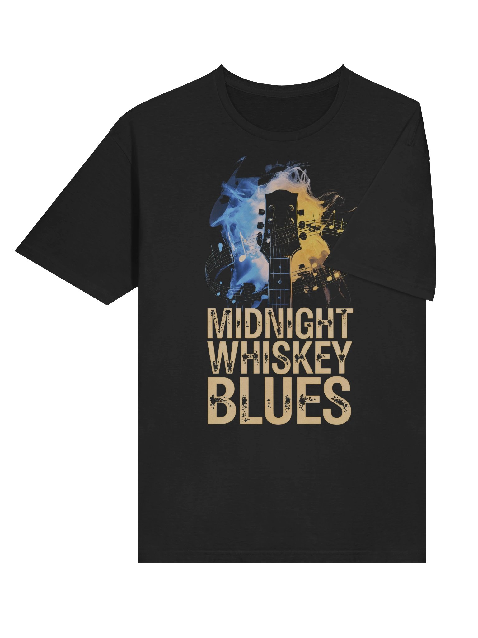 Midnight, Whiskey, Blues - Unisex Softstyle Tee (The Slogan Series) product image (6)