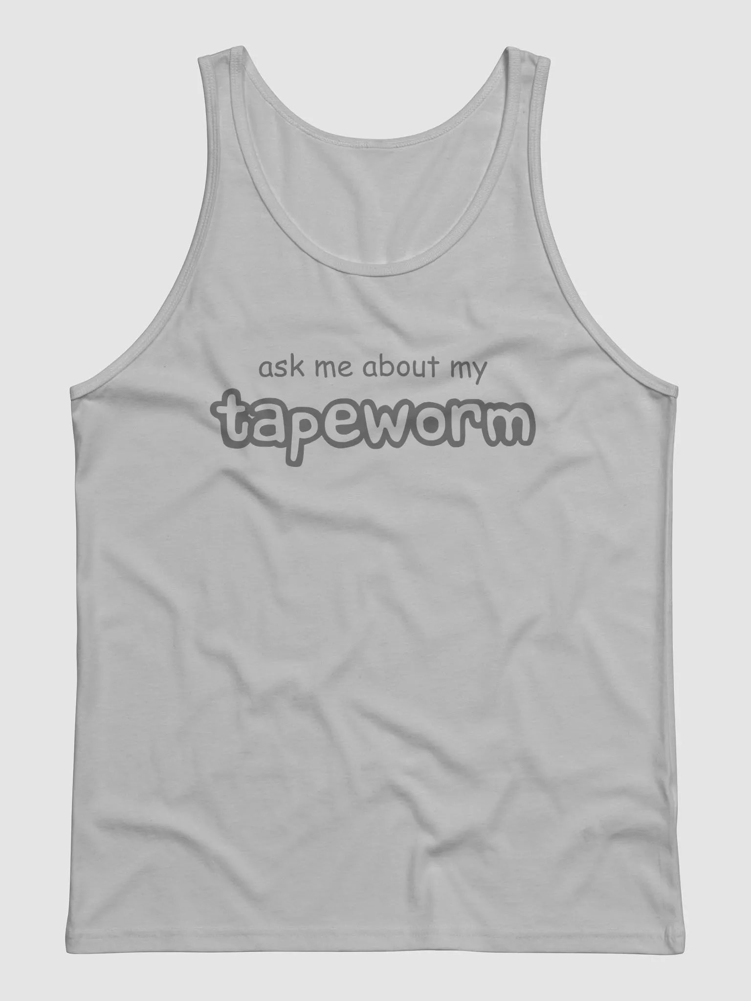 ask me about my tapeworm jersey tank top product image (2)