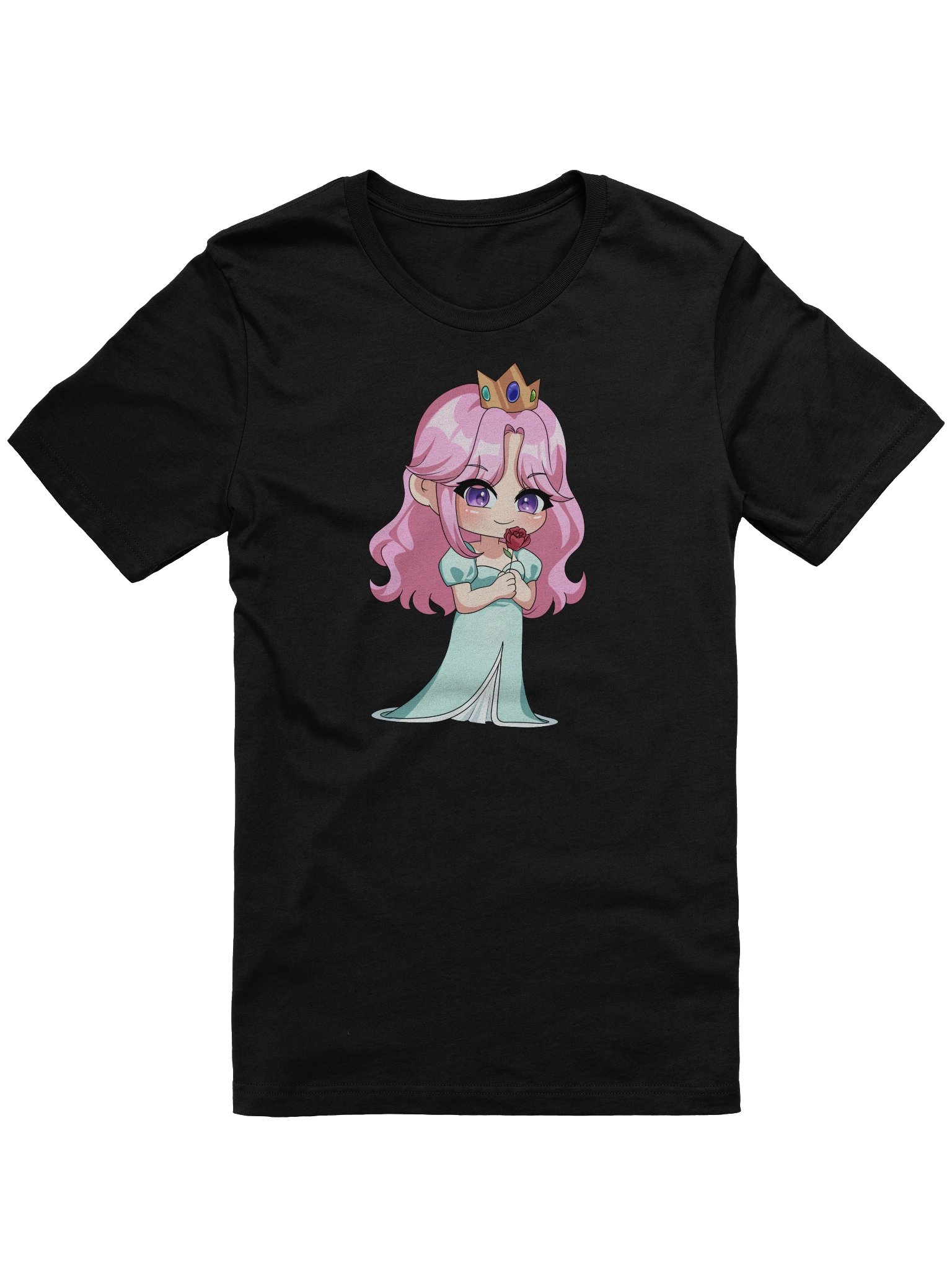 Chibi holding a rose tshirt product image (3)